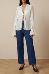 semi-transparent silk crêponne blouse