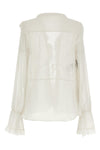 semi-transparent silk crêponne blouse