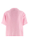 all-over goose print silk twill shirt