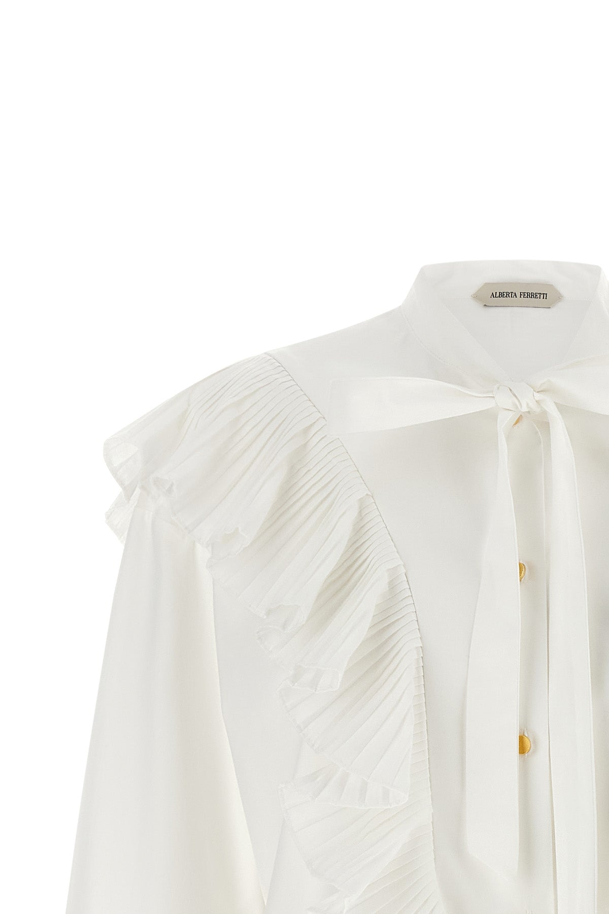 the alberta ferretti shirt redefines the codes of womens tailoring through scul