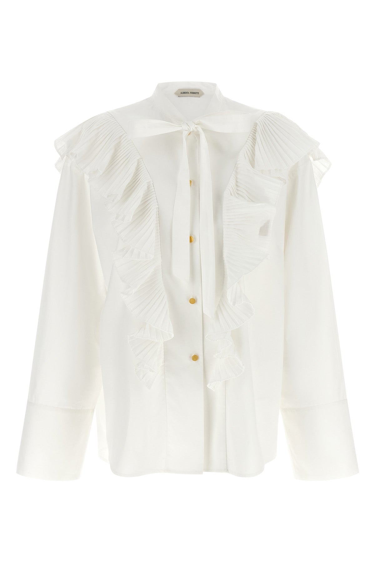 the alberta ferretti shirt redefines the codes of womens tailoring through scul