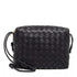 Small Loop Black Leather Shoulder Bag