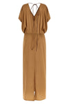 long riky silk satin dress