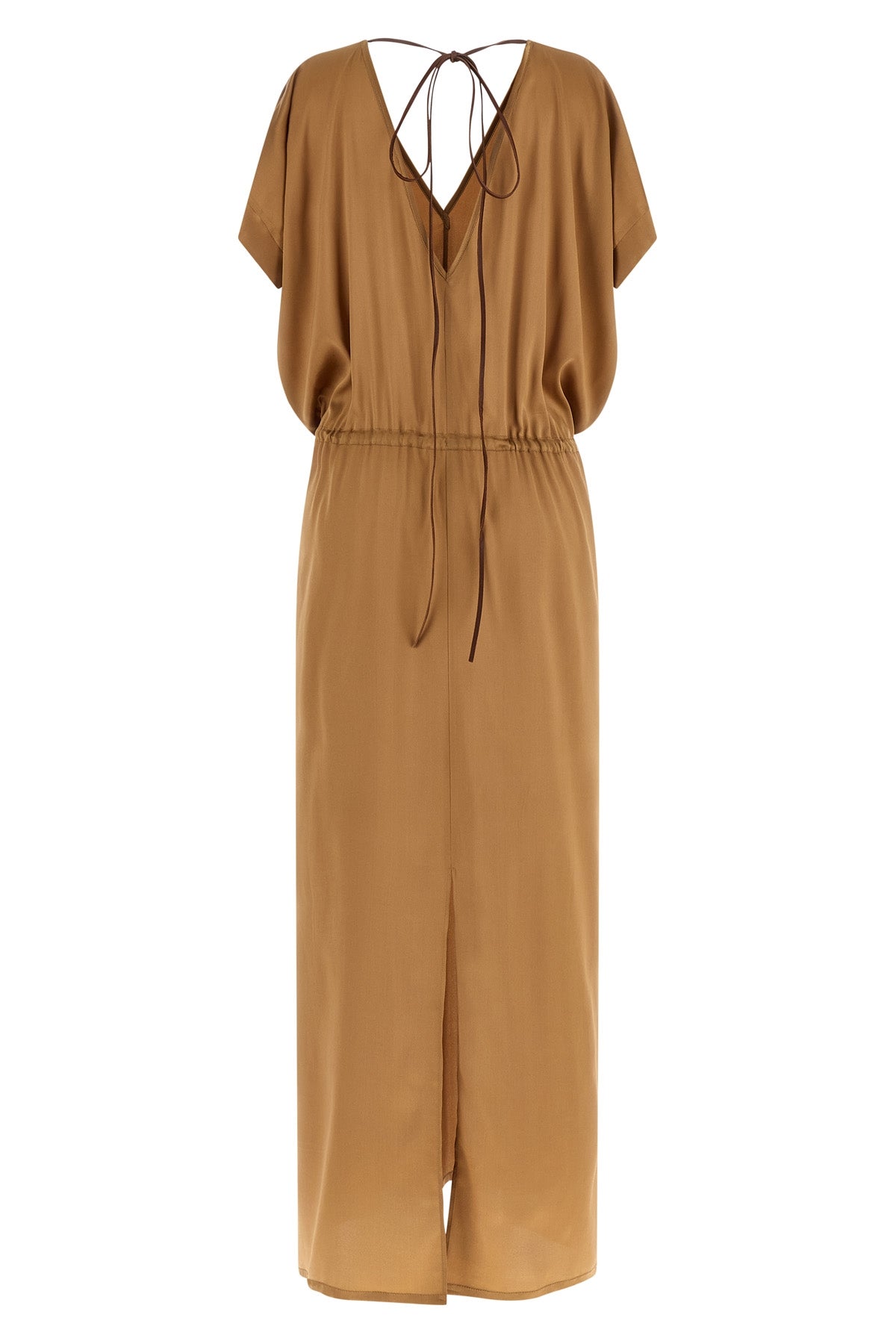 long riky silk satin dress