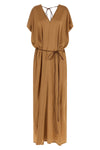long riky silk satin dress