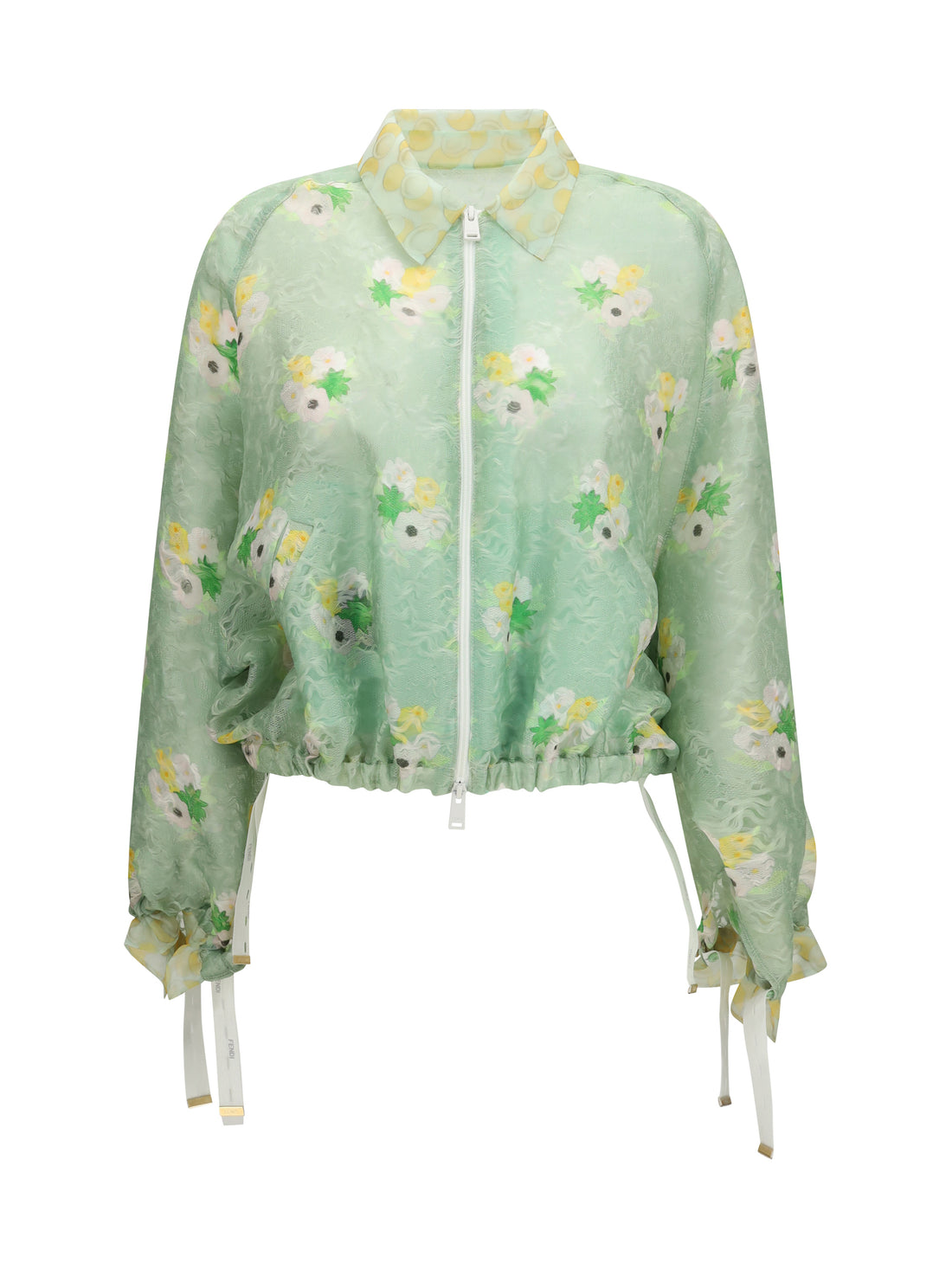 FENDI 40 organza lace jacket