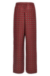 patterned print silk trousers