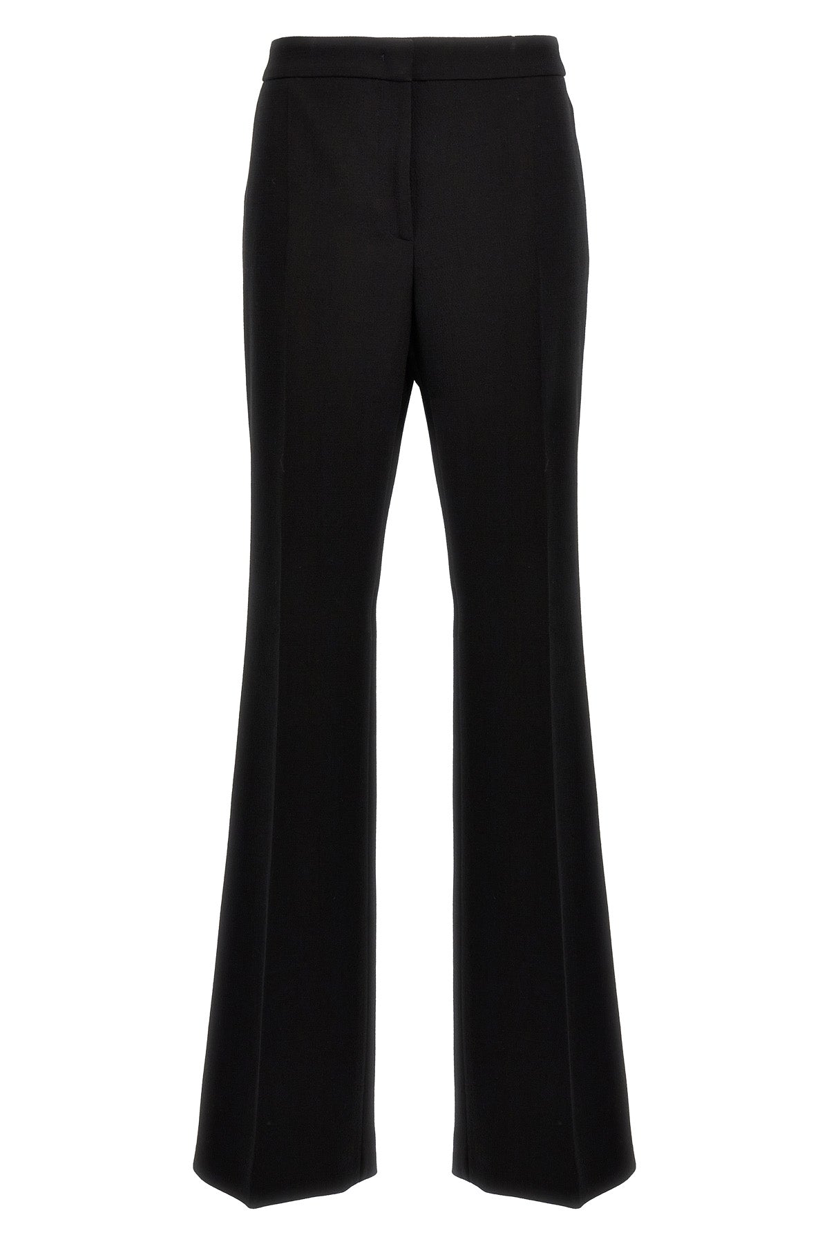 wool blend crepe pants