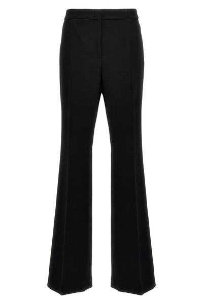wool blend crepe pants
