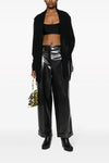 faux leather trousers