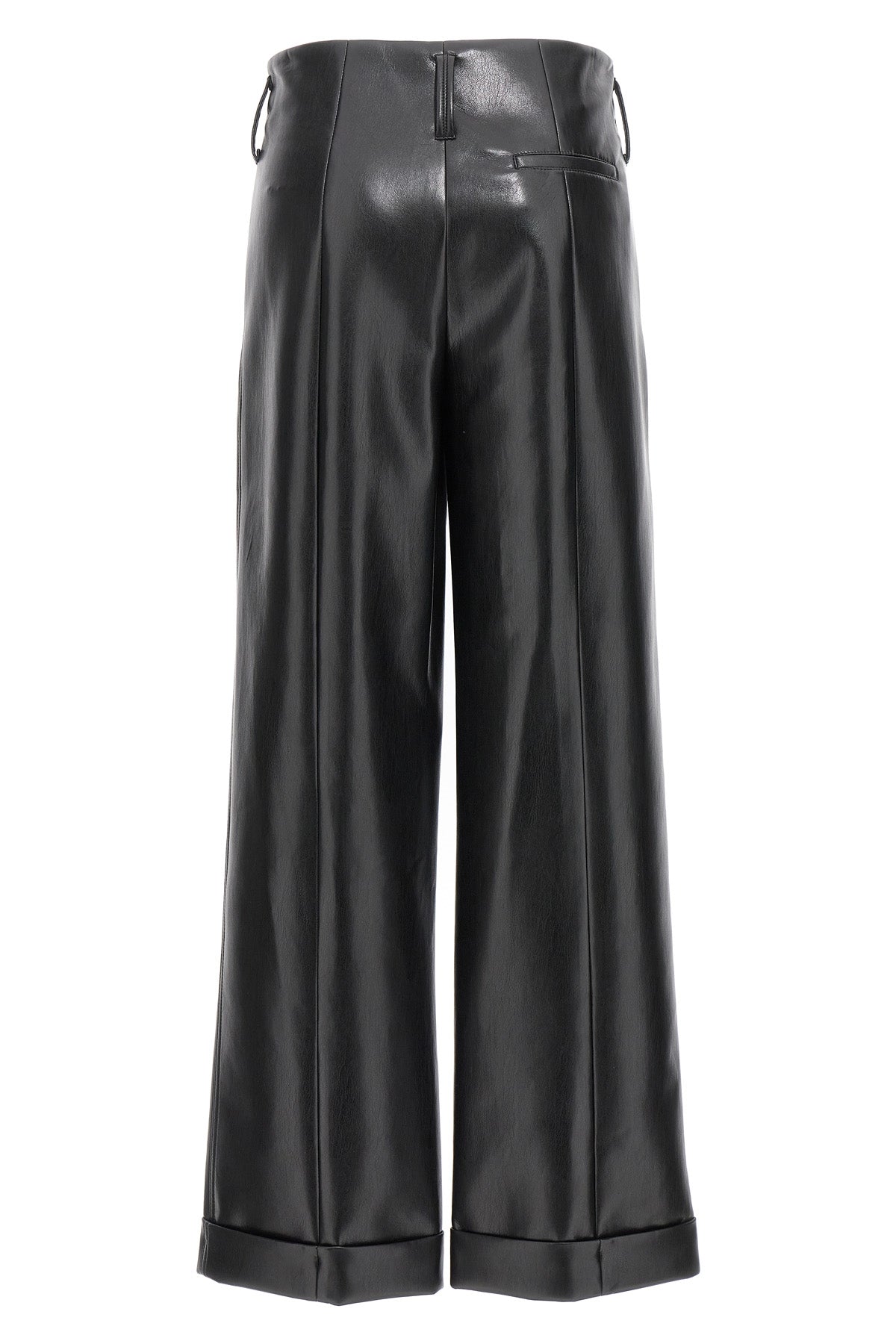 faux leather trousers