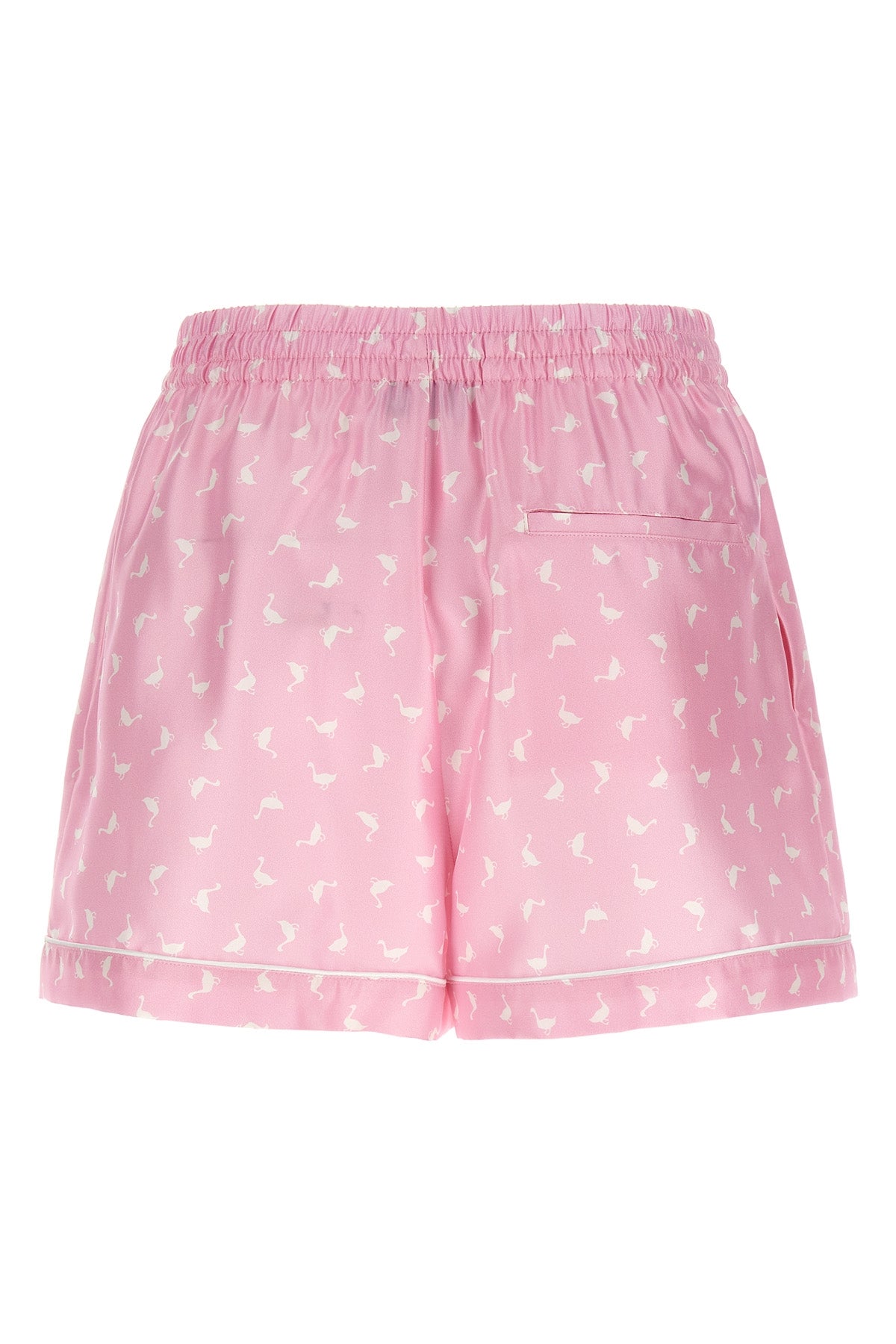 silk twill shorts