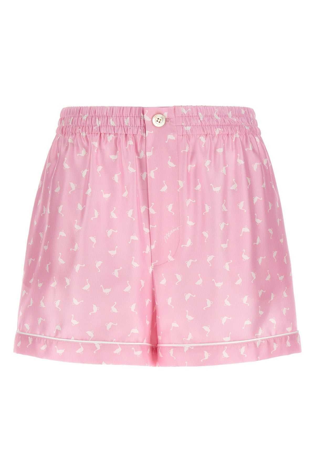 silk twill shorts