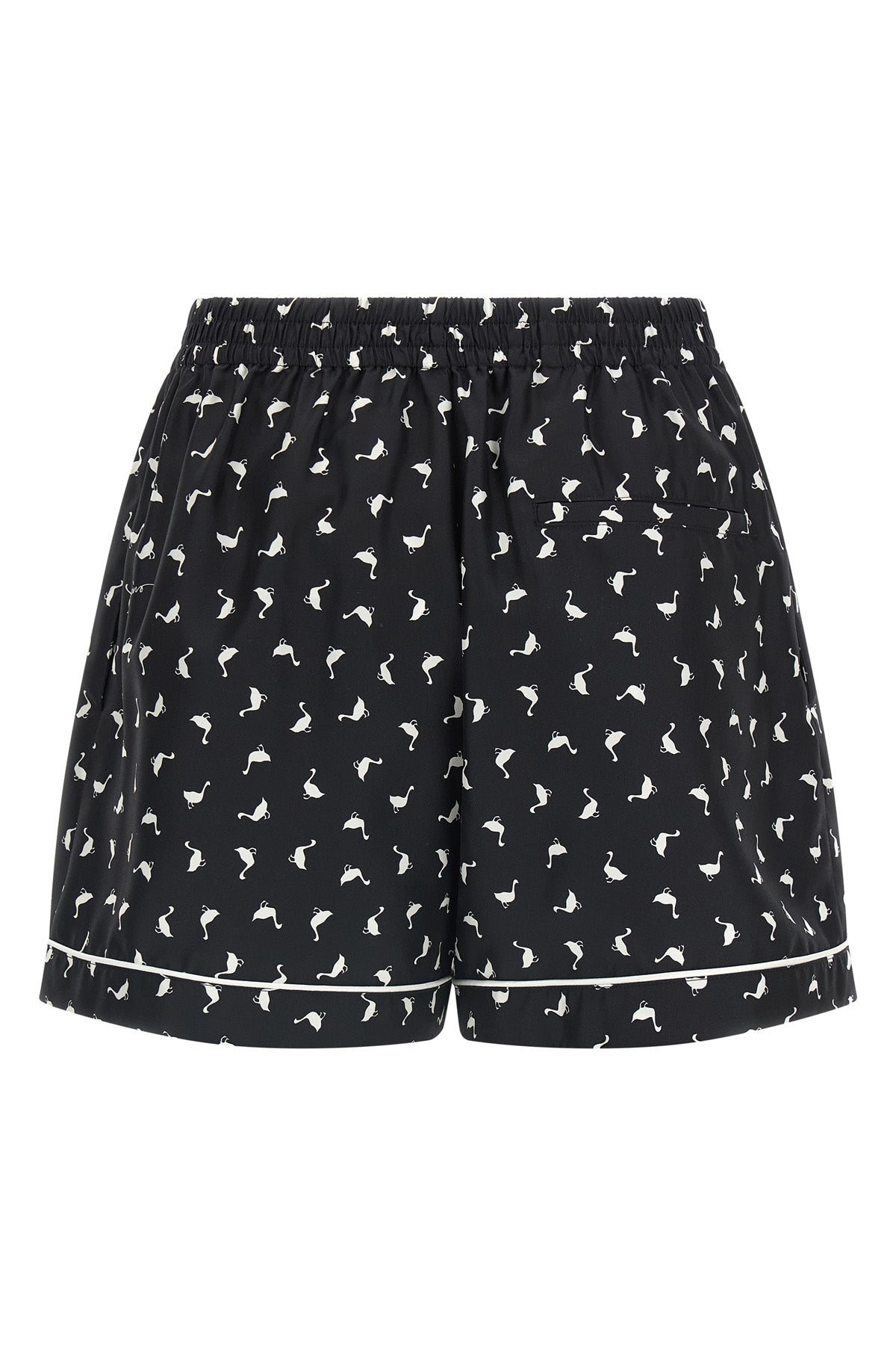 silk twill shorts