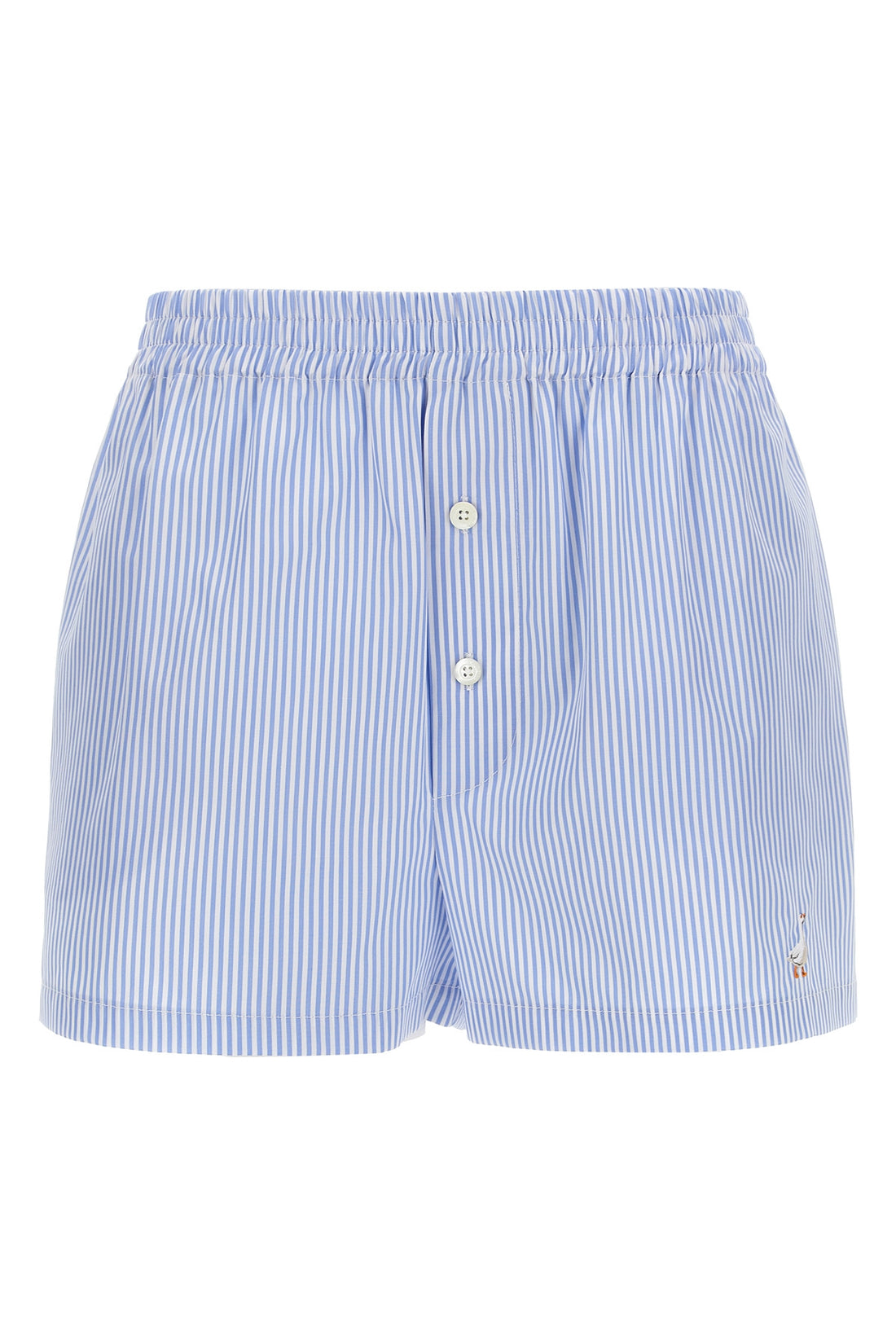 MOSCHINO 40 striped cotton poplin shorts