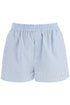 light blue striped elegant and refined women&