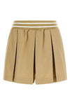 shorts in cotton poplin