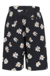 cotton satin bermuda shorts