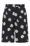 cotton satin bermuda shorts