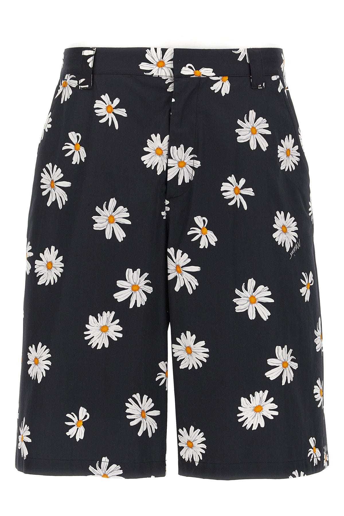 cotton satin bermuda shorts