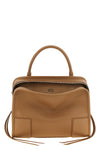 the loewe amazona 180 medium handbag is made of soft camel calf leather
