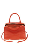 the loewe amazona 180 small handbag made of fine orange calf leather stands ou