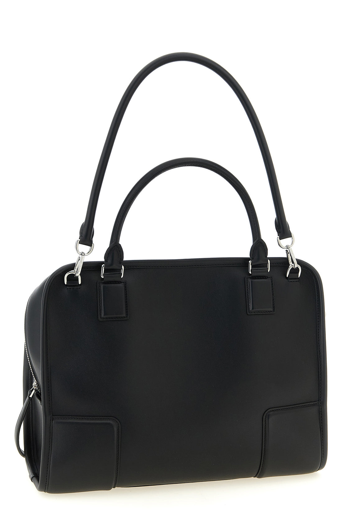 LOEWE OS large amazona 180 handbag in suede and contrasting smooth leather