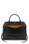 large amazona 180 handbag in suede and contrasting smooth leather