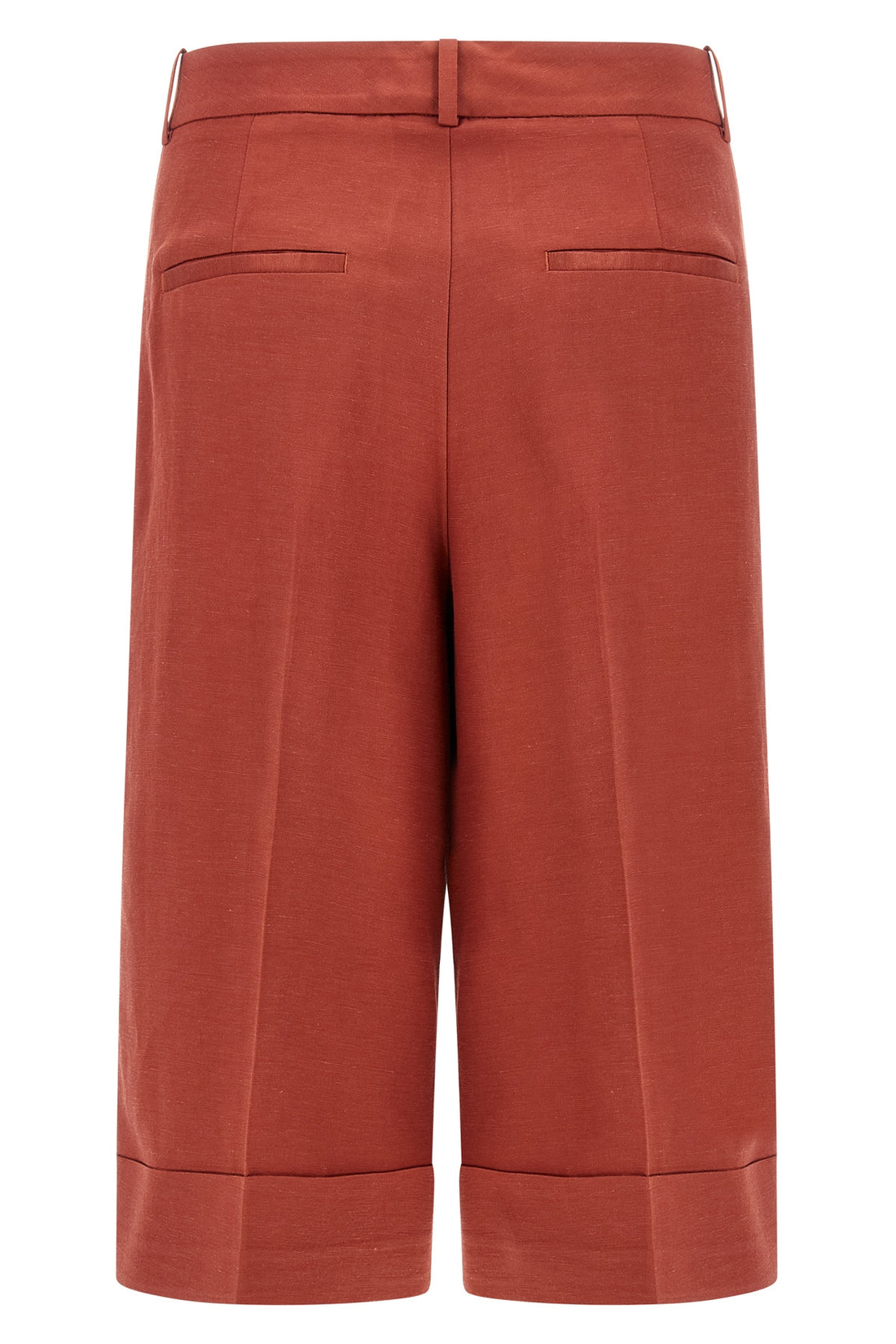 PESERICO 38 bermuda shorts in viscose and linen blend