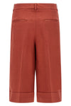 bermuda shorts in viscose and linen blend