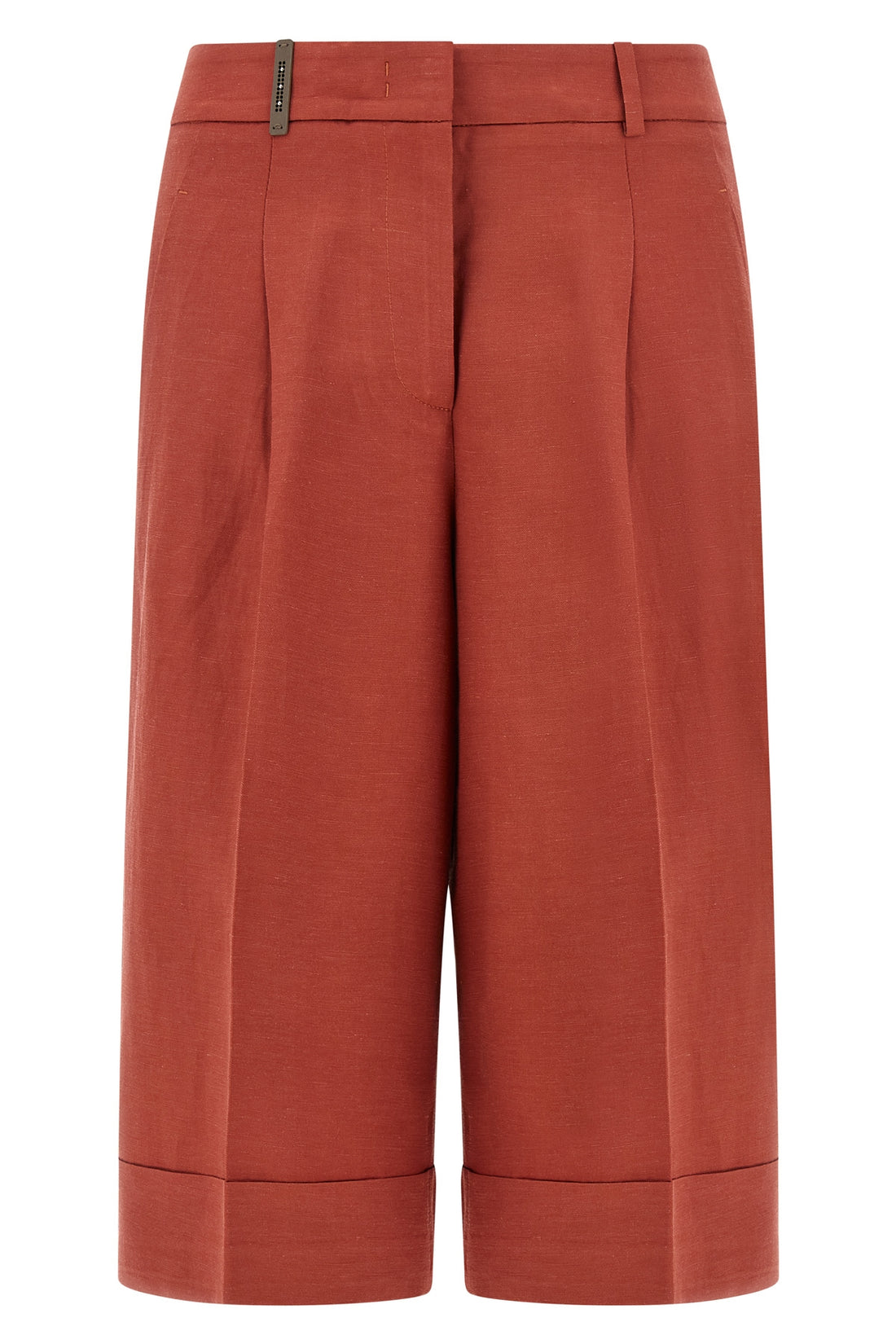 PESERICO 38 bermuda shorts in viscose and linen blend