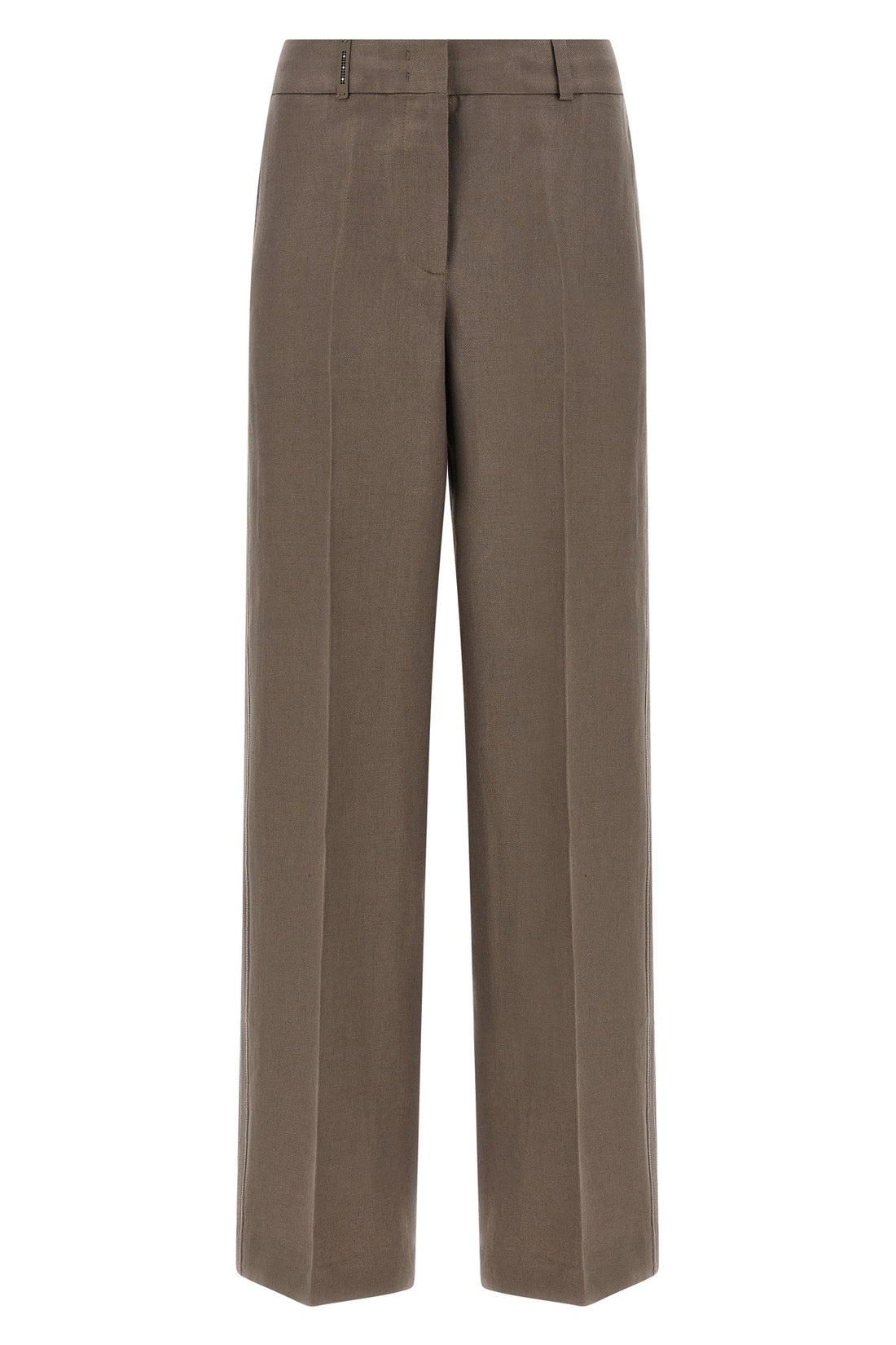 PESERICO 38 pure linen gabardine trousers