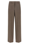 pure linen gabardine trousers