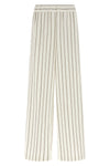 pinstriped cotton linen twill pants