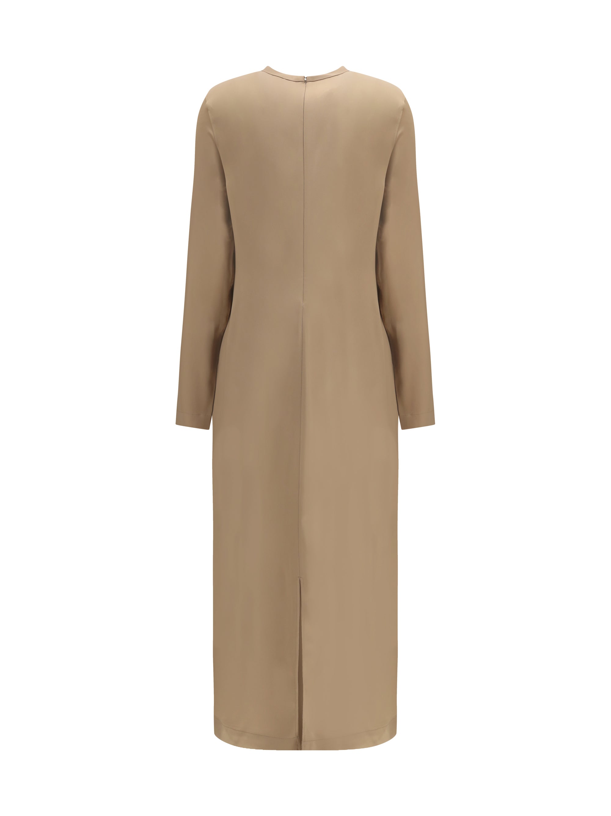 long satin dress