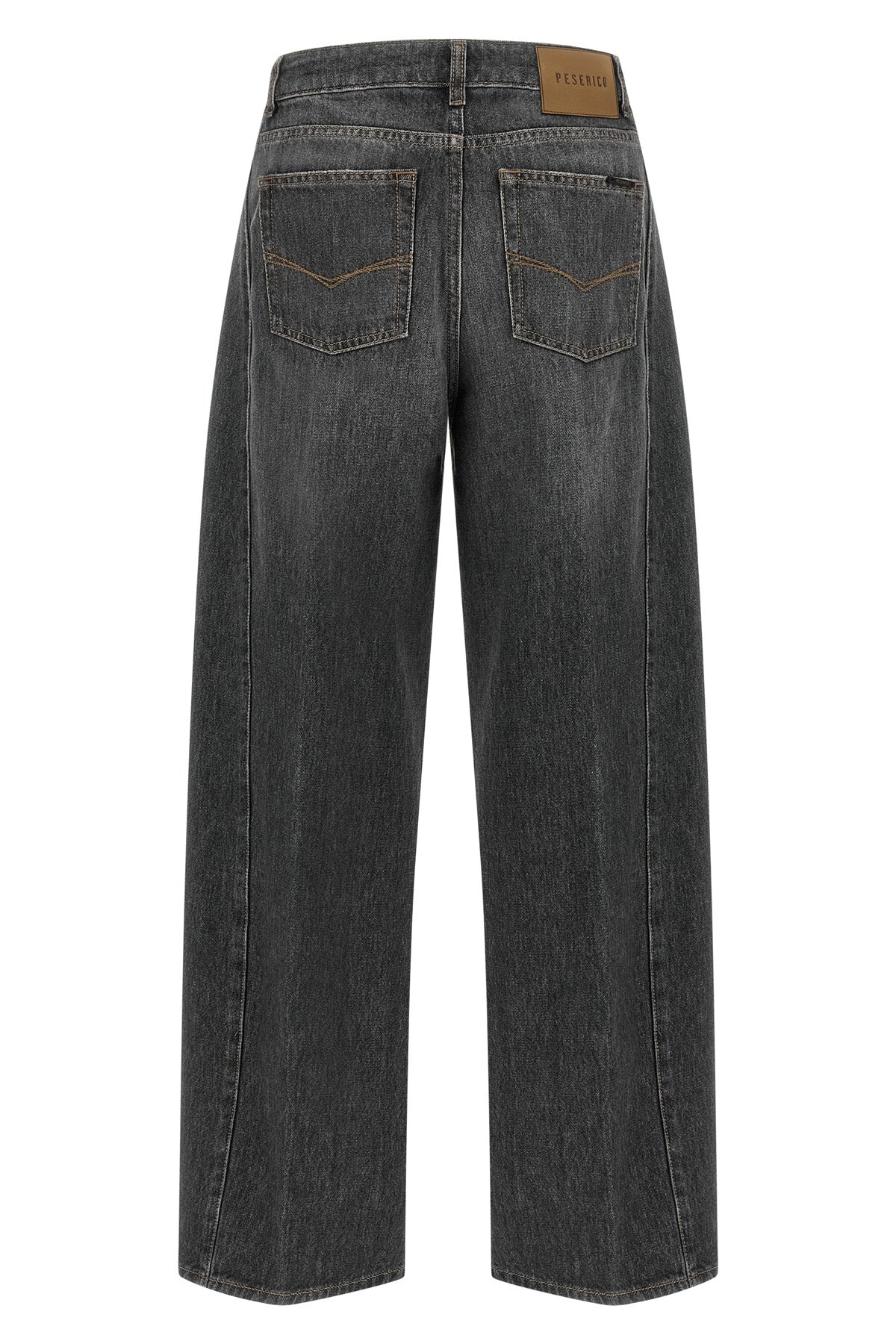 pesericos pure cotton jeans are distinguished by a balloon silhouette