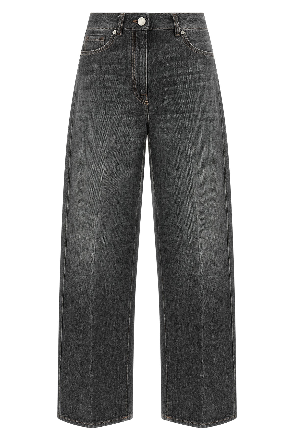 pesericos pure cotton jeans are distinguished by a balloon silhouette