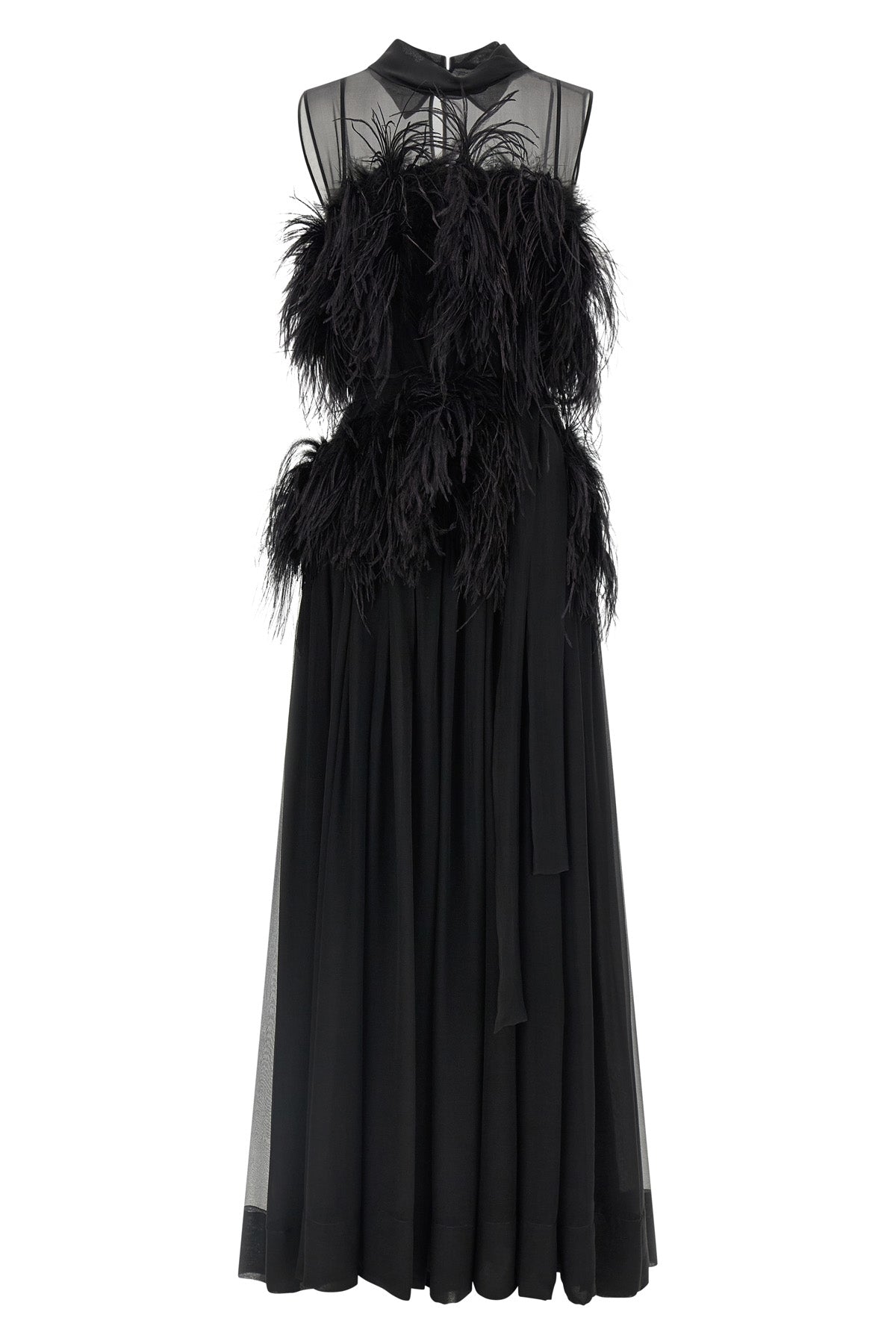 the long alberta ferretti silk chiffon dress redefines evening elegance through