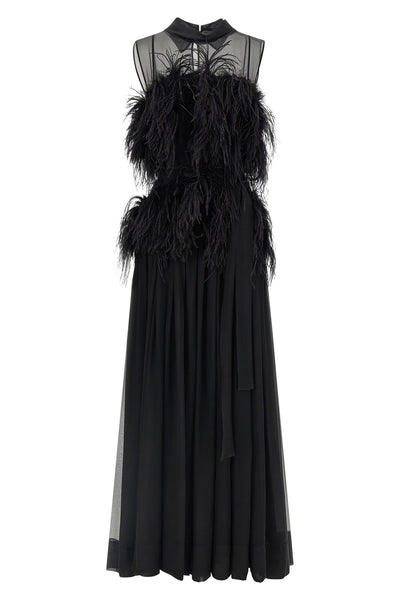 the long alberta ferretti silk chiffon dress redefines evening elegance through