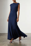 alberta ferrettis dress is distinguished by a sartorial construction based on a