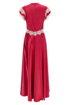 long satin dress