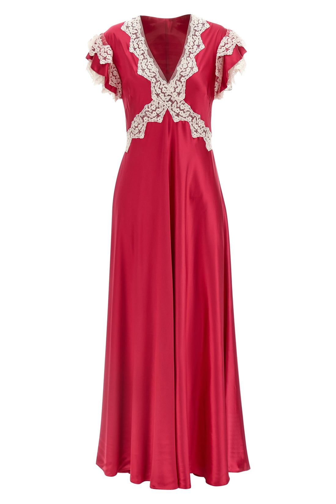 ALBERTA FERRETTI 38 long satin dress