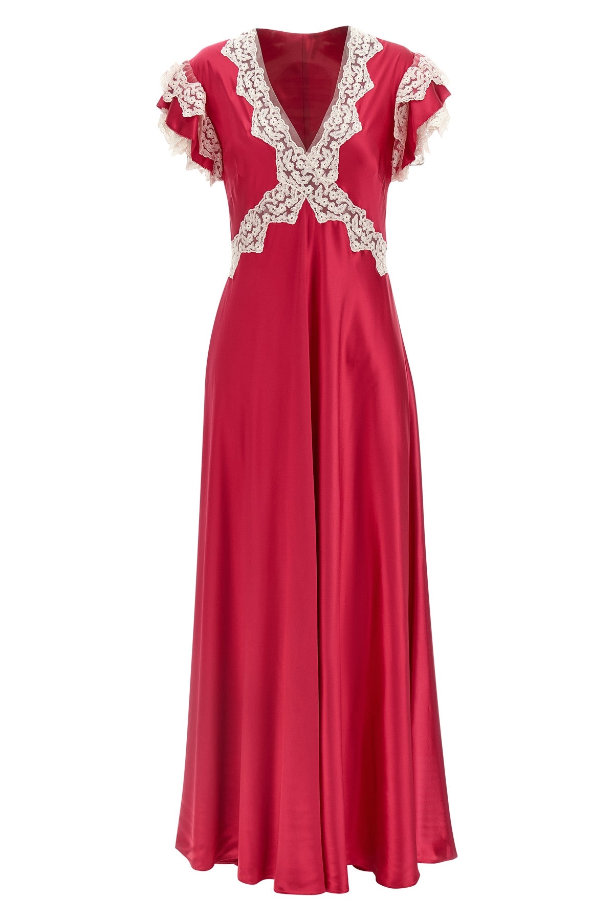 long satin dress