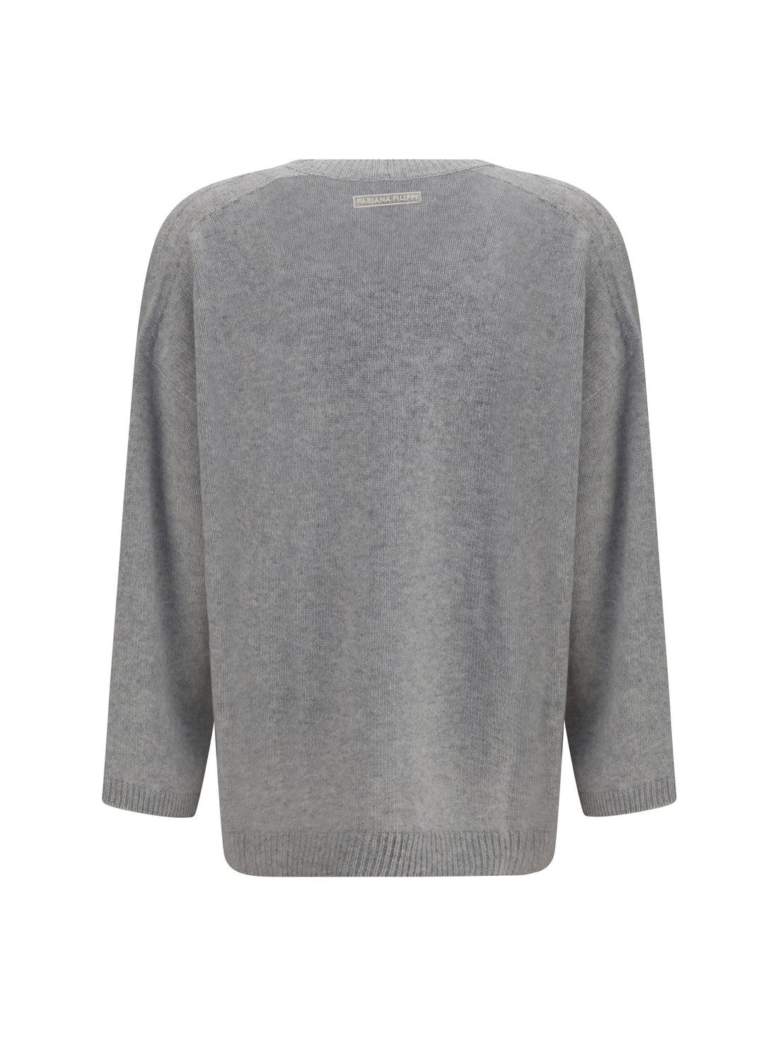 FABIANA FILIPPI 42 cashmere cardigan with v-neck and knot button