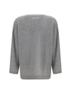 cashmere cardigan with v-neck and knot button