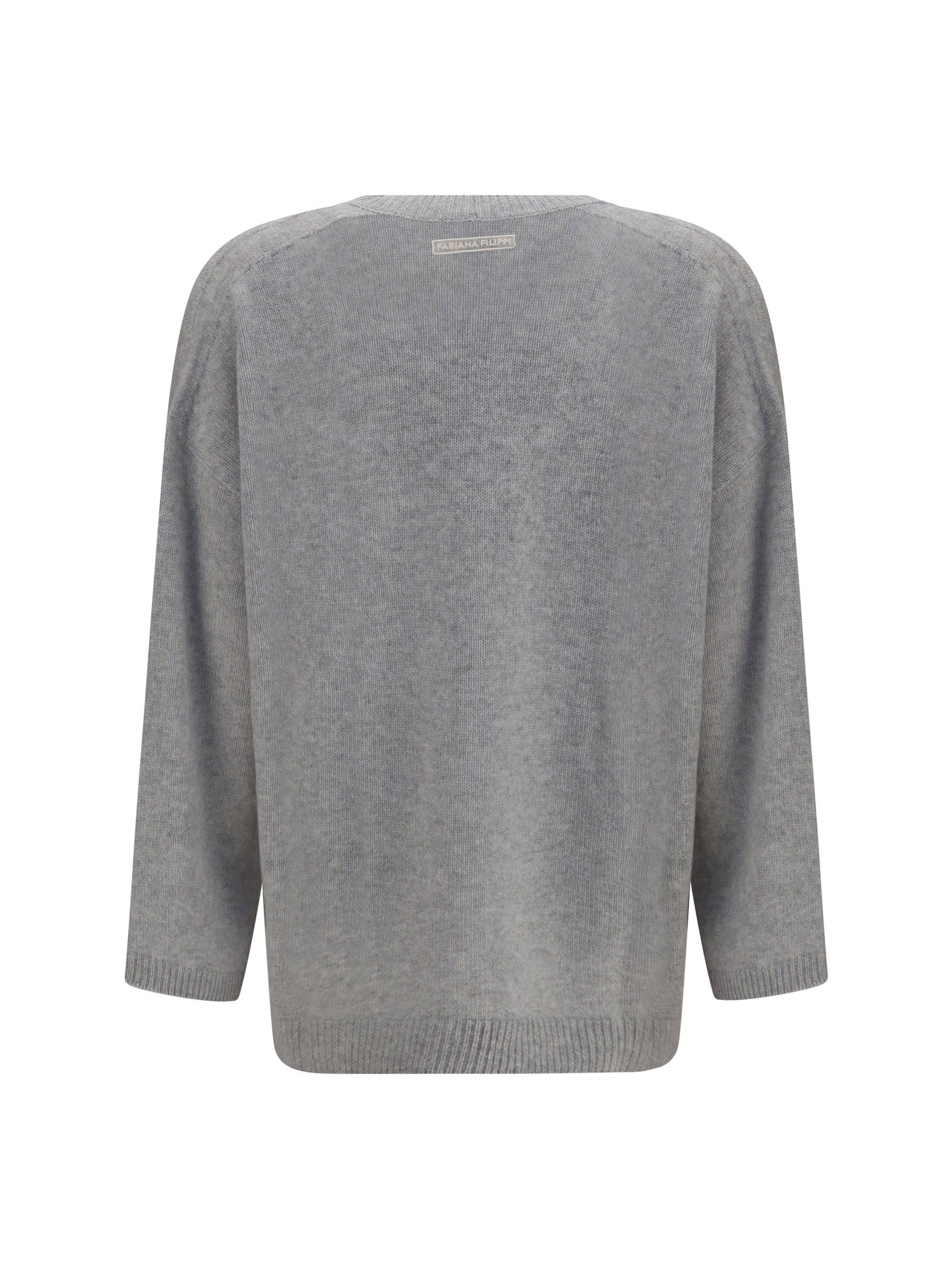 cashmere cardigan with v-neck and knot button