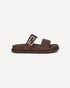 Fendi Logoed Sandals Brown