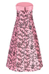 the alberta ferretti bustier midi dress defines a new elegance through volumes a