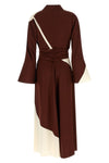 long dress in printed viscose twill
