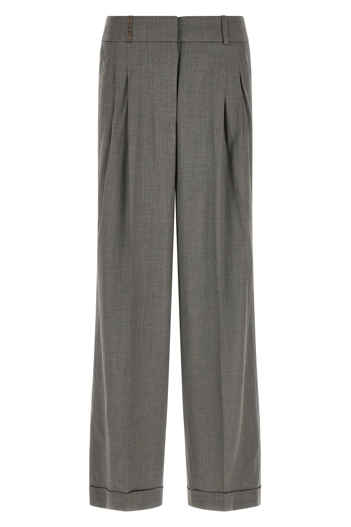 peserico wide trousers redefine the codes of contemporary tailoring through a re
